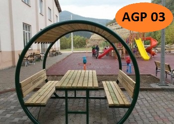 Metal Çatılı Piknik Masası (AGP 03)