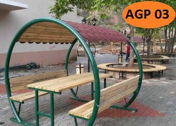 Metal Çatılı Piknik Masası (AGP 03)