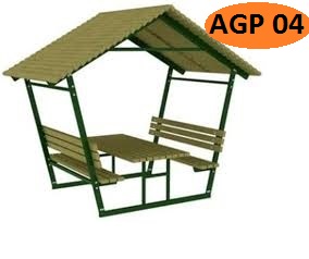 Metal Çatılı Piknik Masası (AGP 04)